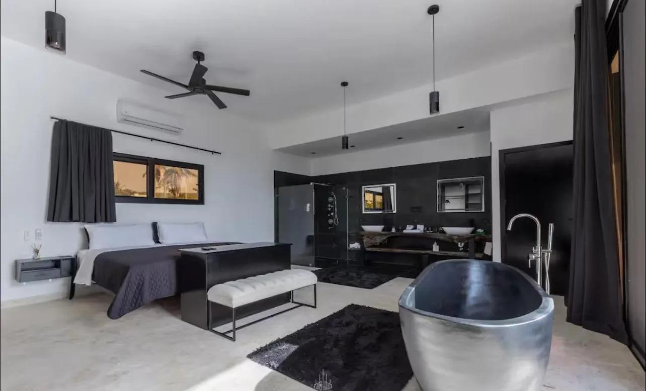 Casa Black And White Frente Al Mar 拉斯加勒拉斯 别墅